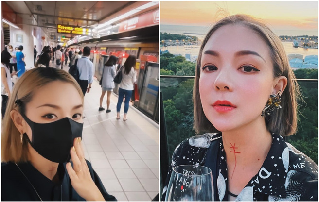 欧阳靖睽违1年多搭北捷。（图／FB@欧阳靖）