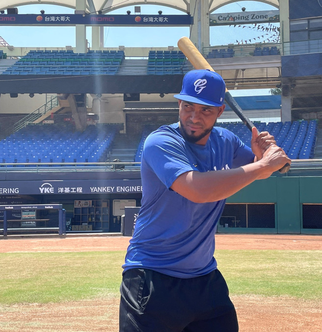 富邦悍将新洋炮卡洛斯。（资料照，富邦悍将提供）