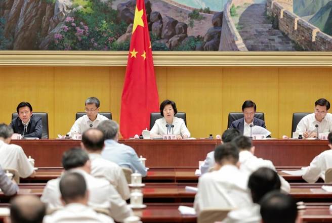 中共中央政治局委员、大陆国务院副总理孙春兰。（新华社）