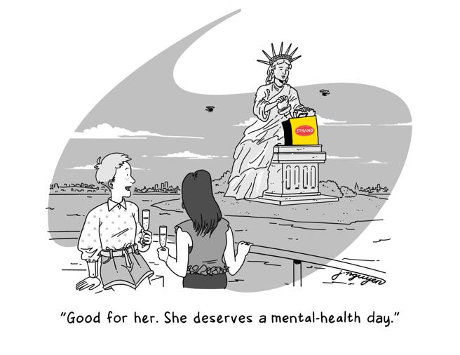 图三：BV创意总监Matthieu Blazy携手The New Yorker (纽约客) 绘制一系列漫画插图。（Bottega Veneta提供）