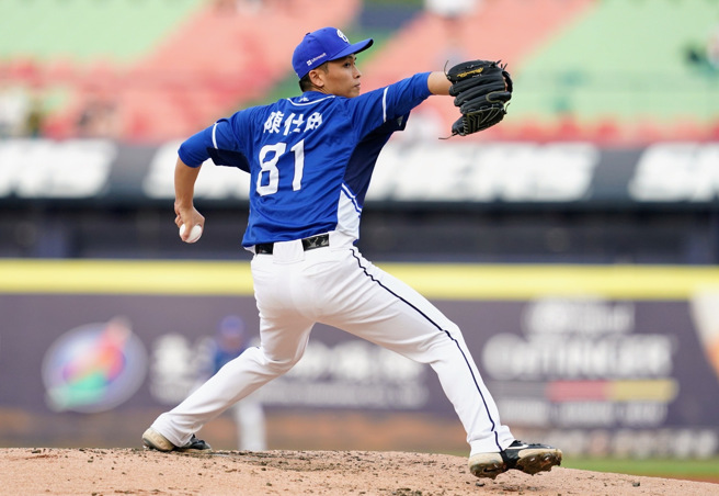 富邦悍将陈仕朋主投6.2局失2分拿下本季第5胜。（富邦悍将提供）