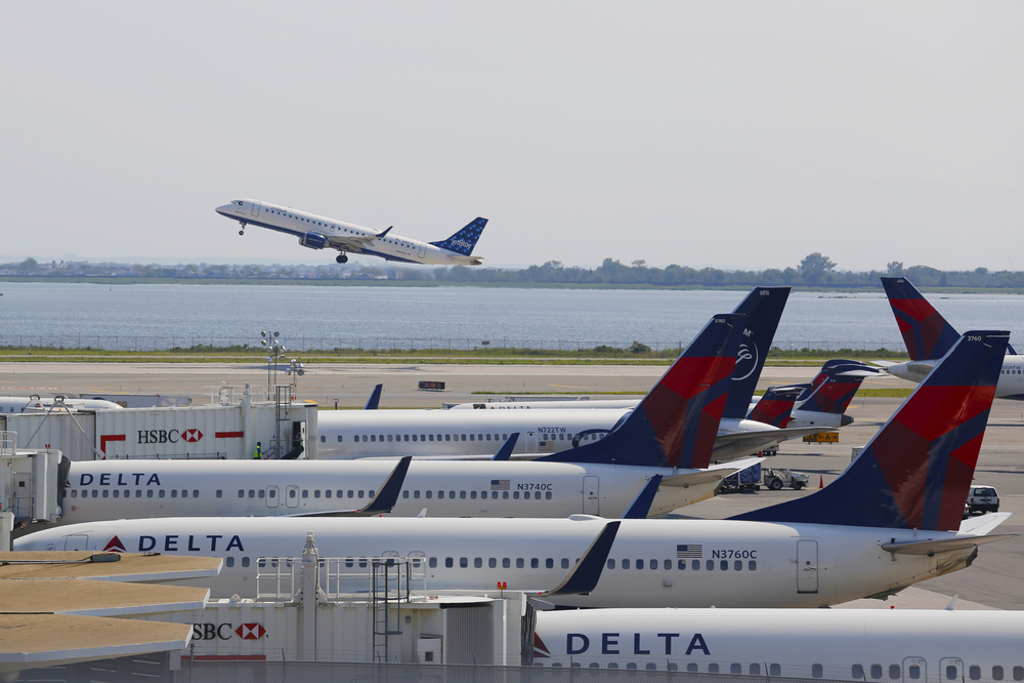 正要起飞的达美航空（Delta Airlines）客机。示意图，非当事飞机／shutterstock(photo:ChinaTimes)