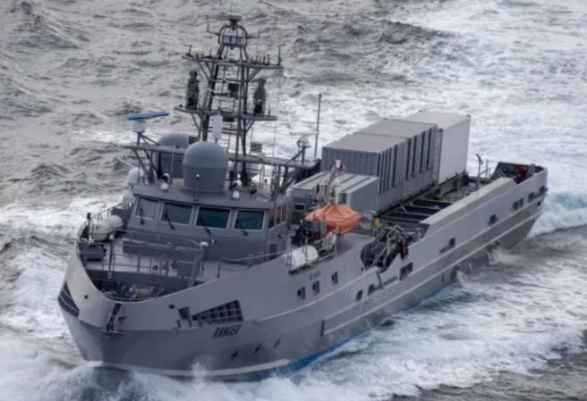 美国海军新型无人水面舰。（五角大厦国防视觉资讯发布服务单位/DVIDS）.