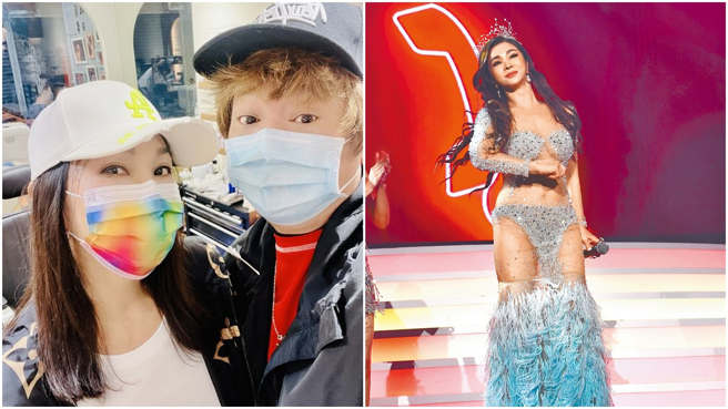 陈美凤遭曹西平（左图右）爆料当年接工地秀直接可买房。（图/曹西平FB、高雄流行音乐中心提供）
