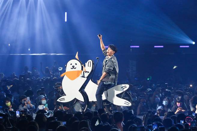 韦礼安今在小巨蛋举办演唱会。（陈俊吉摄）