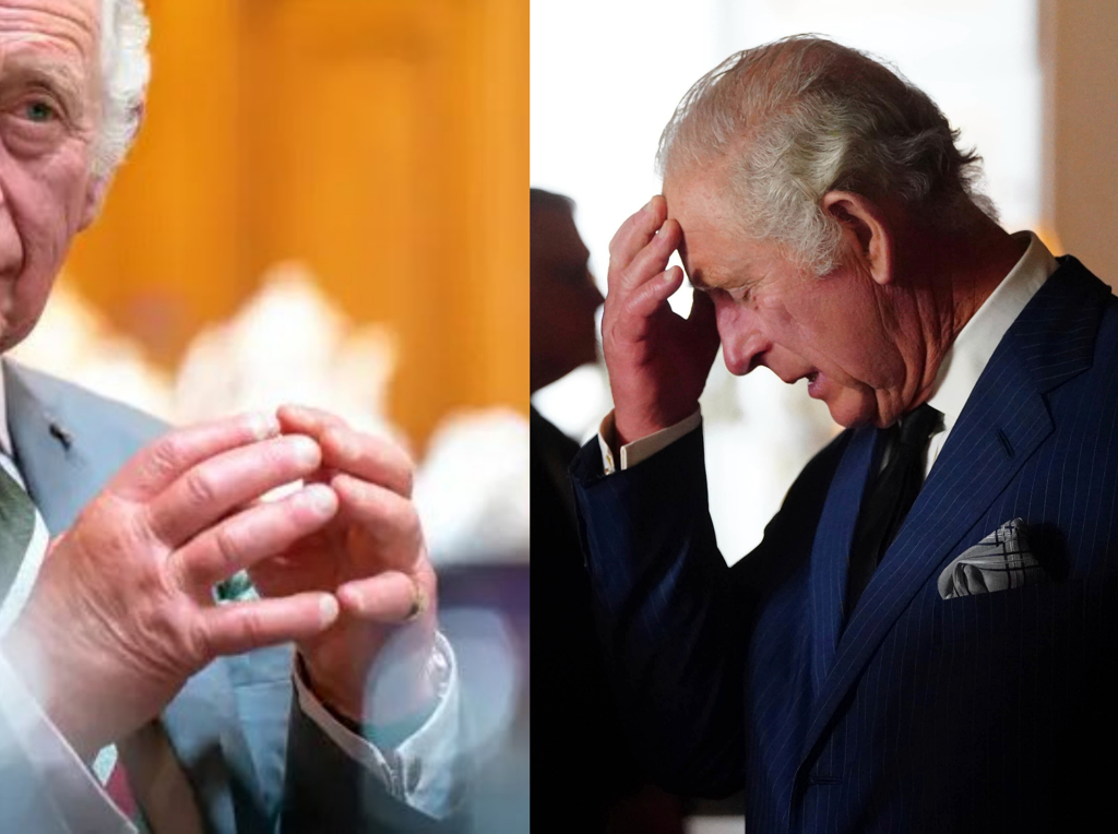 73岁的新英王查尔斯三世（King Charles III）肿胀的手指再度曝光，引发民众忧心。图/截自推特、美联社(photo:ChinaTimes)