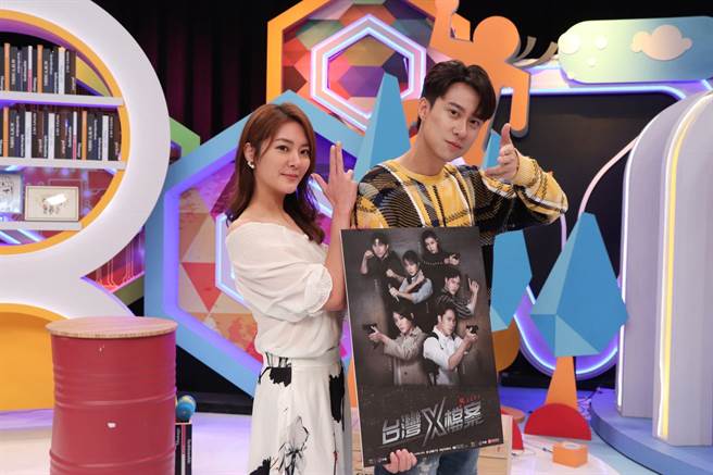 杨雅筑（左）、刘书宏主演新戏《台湾X檔案》。（中天综合台提供）