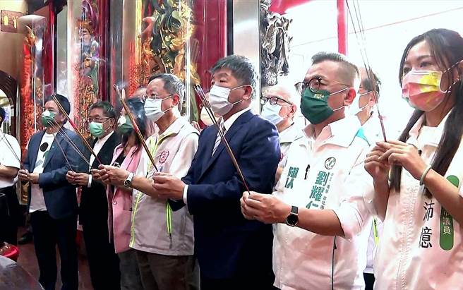 陳時中赴廣照宮參香(崔慈悌攝)