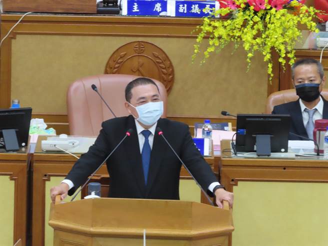 林佳龙批侯当年拘捕郑南榕 侯友宜：尊重林的言论自由。（叶德正摄）