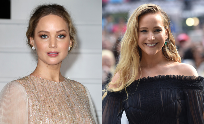 奧斯卡影后珍妮佛勞倫斯（Jennifer Lawrence）產後首度現身，為主演的電影站台。（圖／達志影像）