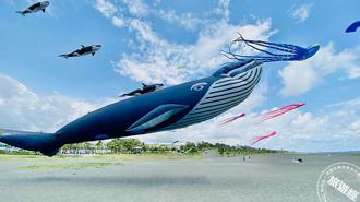 2022新竹市國際風箏節 搭上韓劇話題鯨魚、海豚風箏飛上天