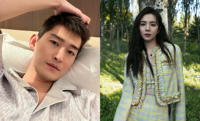 张翰近日播出的新戏《东八区的先生们》遭网友质疑性骚女演员王晓晨。（图／微博@张翰、王晓晨）