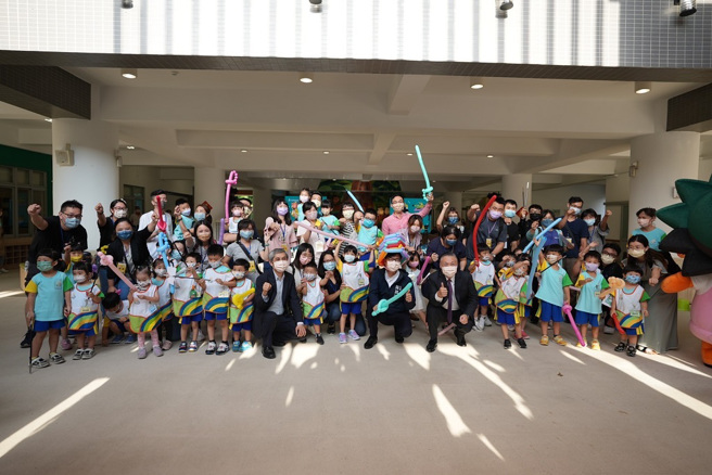 日月光三好幼儿园开幕，公私协力量身打造可招收300名幼儿的幸福校园。(图／日月光提供)
