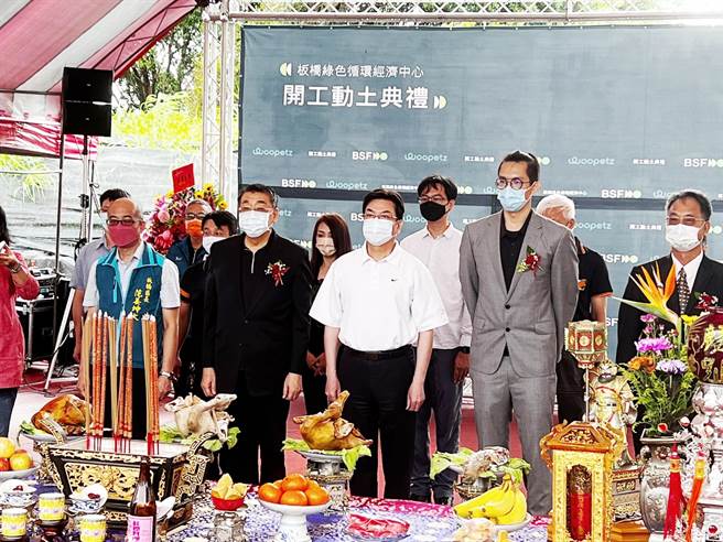 新北市打造綠色農業循環經濟中心，新北市副市長劉和然今參與開工典禮。（李奇叡攝）