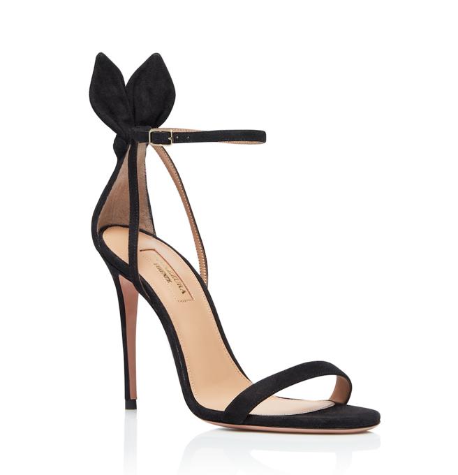 微风广场Aquazzura Bow tie Sandal，推荐价3万5000元。（微风提供）