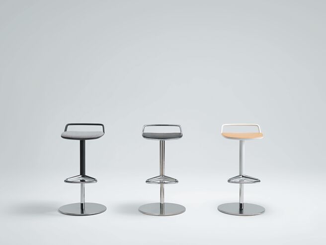 世代家具Max design的Appia椅吧台椅，不仅不会占用太多空间，也富有设计感。（世代家具提供）