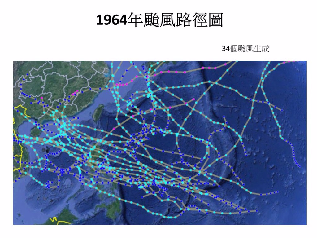 氣象專家賈新興表示2022年躲過13個才不算什麼，1964年甚至有34個颱風生成但沒有一個撲台。(翻攝自賈新興臉書)