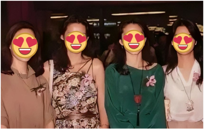 「台湾四大美女」胡因梦（胡茵梦）、周丹薇、林青霞和胡慧中。（图／中时资料照）