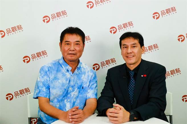 苗栗县议长锺东锦接受黄暐瀚访问时再度强调自己不是蓝军分裂的罪人。（锺东锦竞总部提供／谢明俊苗栗传真）