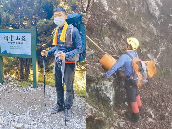 1名布农族协作廖启睿表示，他曾在当地桃山山屋遇到陈伯均一家4口，当时对方问他池有山路况，他则说气候因素，建议陈原路折返，但陈仍想继续爬。（翻摄照片）