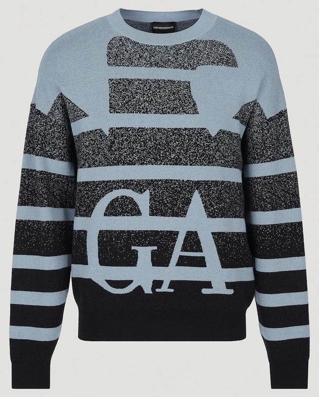 忠孝館EMPORIO ARMANI－初剪羊毛針織衫，1萬8800元。（SOGO提供）