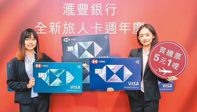 看好疫后旅游狂潮，滙丰旅人卡宣布卡面全面换装，并推出多重优惠，从线上订房折扣到机票消费再享额外回馈。（滙丰提供）