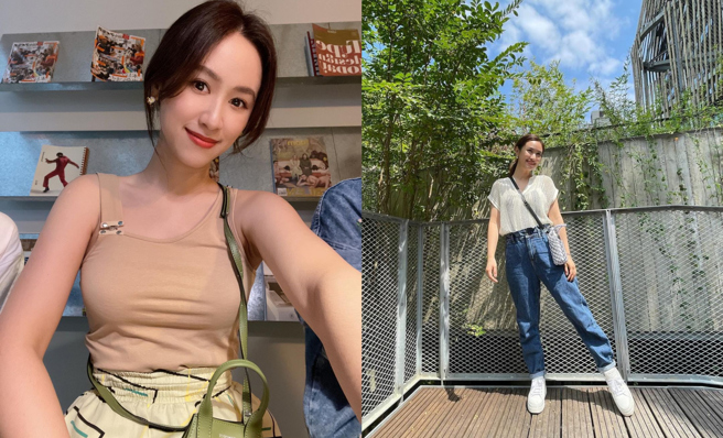 Sandy（吴姗儒）近日晒出家中鞋柜。（图／IG@sandywis）