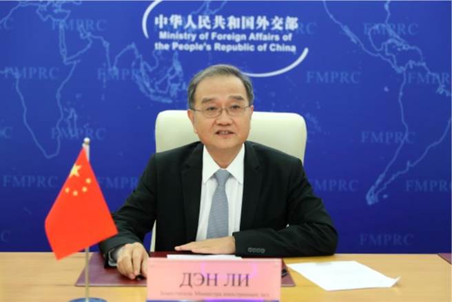 邓励（图）与柏格丹诺夫举行网路视讯磋商。（中国外交部官网）