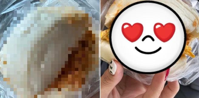 他晒老一辈汉堡满满台味勾网泪忆。(图/翻摄自「爆废公社公开版」)