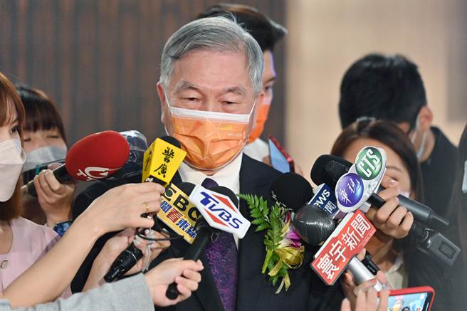 行政院副院长沈荣津今（15日）下午出席2022台北国际印刷机材展TIGAX开幕典礼。（行政院提供）