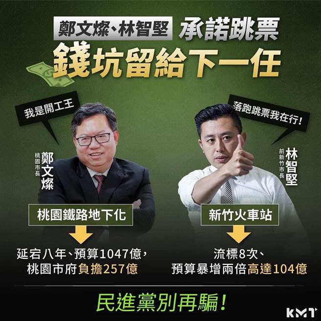 铁路地下化延宕，凌涛讽郑文灿「假开工王」。(凌涛提供／蔡依珍桃园传真)