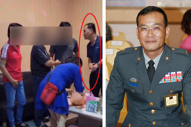 陸軍八軍團副指揮官黃忠實少將行止不當，調陸軍委員。(左/截自中視新聞、右/中時資料照)