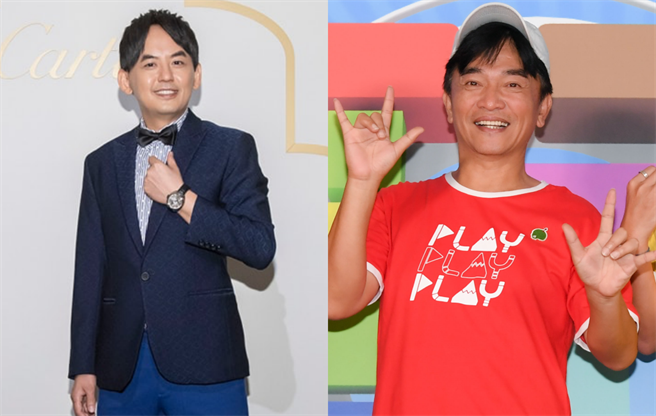 黃子佼（左）證實已與吳宗憲晚間通話。（摘自臉書、三立提供）