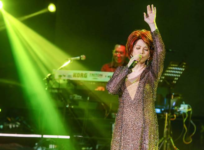 蔡琴今晚在台北国际会议中心举办演唱会。（粘耿豪摄）