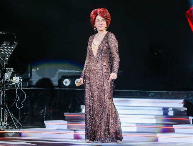 蔡琴今晚在台北国际会议中心举办演唱会。（粘耿豪摄）