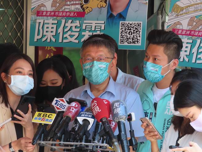 指陳時中不斷出包 柯文哲：產品有問題廣告公司再厲害也沒辦法。（葉德正攝）