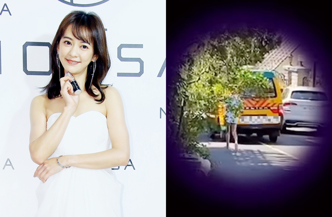 陈意涵最近送儿子上学，上演追娃娃车的戏码。（图／中时资料照片；翻摄自chenyihan1112 IG）