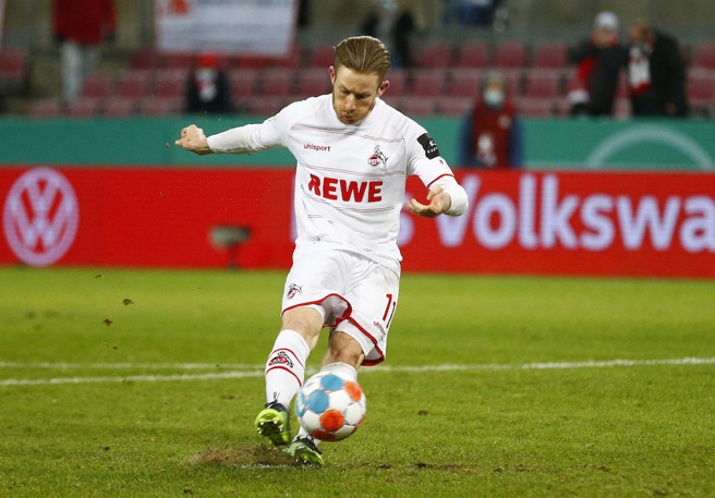 凯因茨 为科隆取得了2颗进球（图片来源︰达志影像）