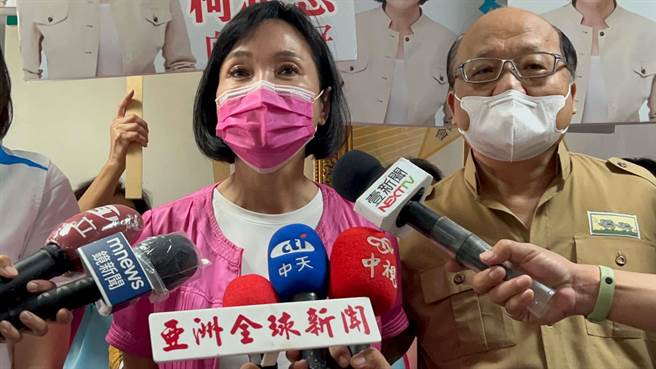 传出国民党籍前桃源乡长谢垂耀力挺陈其迈，被视为倒戈又一桩。柯志恩今（17）日回应，谢前乡长昨天祝她高票当选，呼吁媒体不要强人所难要谁表态挺谁。（柯宗纬摄）