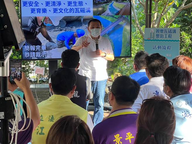 侯友宜表示要以永續環境為最優先。（王揚傑攝）