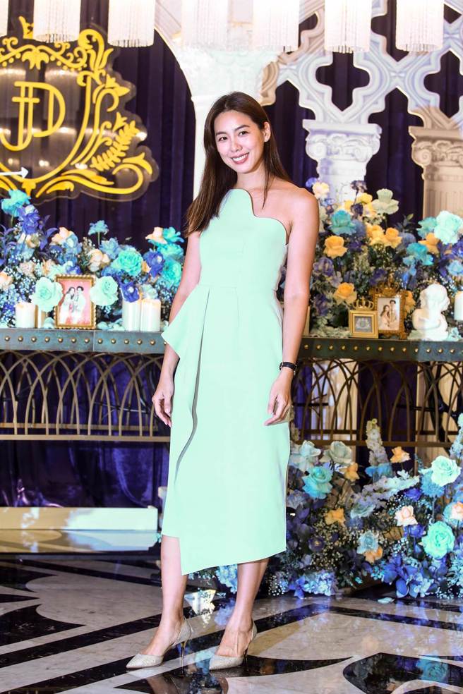 林可彤出席王思平婚礼。（邓博仁摄）