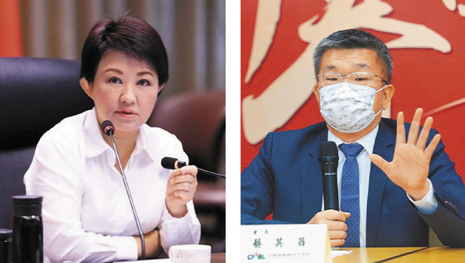 台中市长卢秀燕(左图）、立法院副院长蔡其昌(右图)。(本报资料照片)
