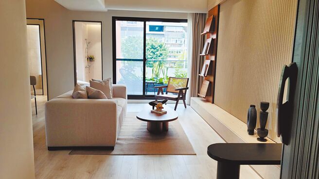 大稻埕百年家族隆远集团的「心仝聚」最小坪数从35坪起跳、为北士科最低入手门槛。（王莫昀摄）