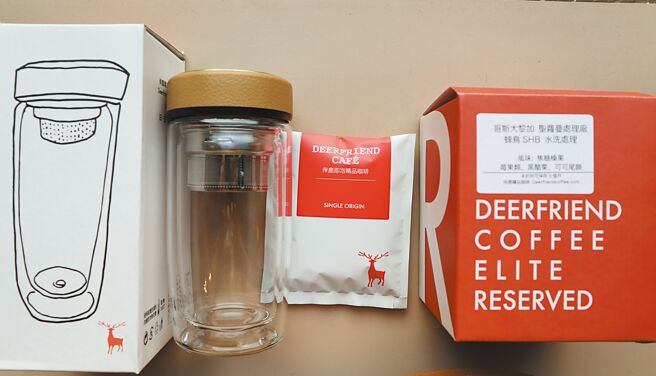 伴鹿精品咖啡礼盒组，价格店洽。（吴娮翎摄）