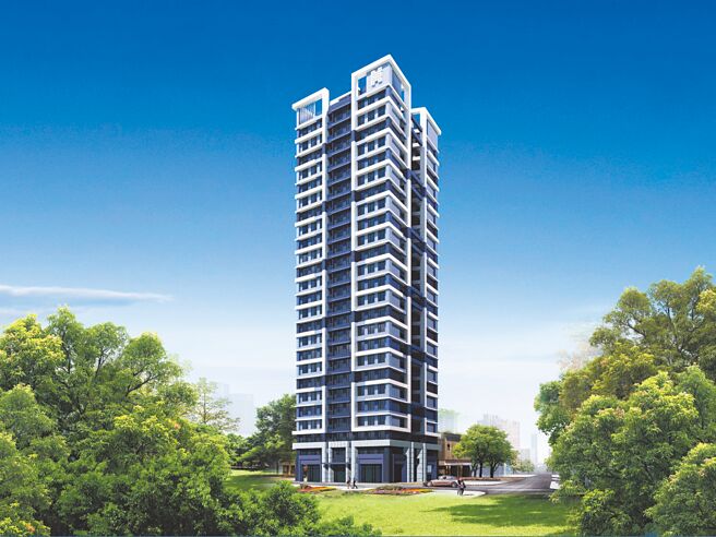 「新濠漾II-纽约公园」3D建筑外观示意图。（业者提供）