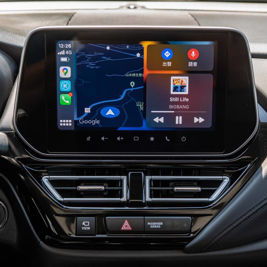 系統可連結Apple CarPlay（見圖）與Android Auto。（陳大任攝）