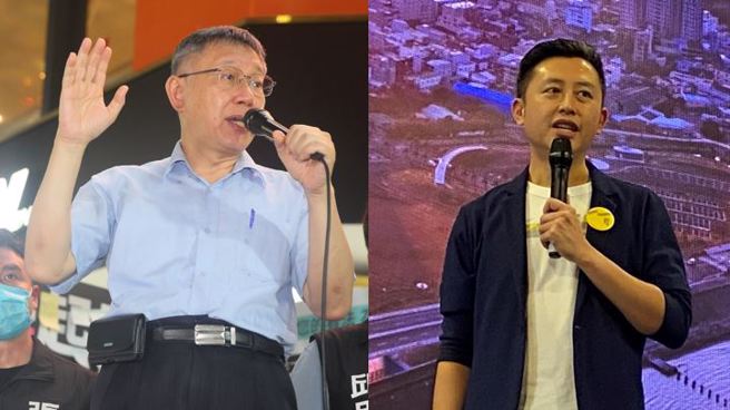台北市長柯文哲、前新竹市長林智堅。(資料照/合成圖)