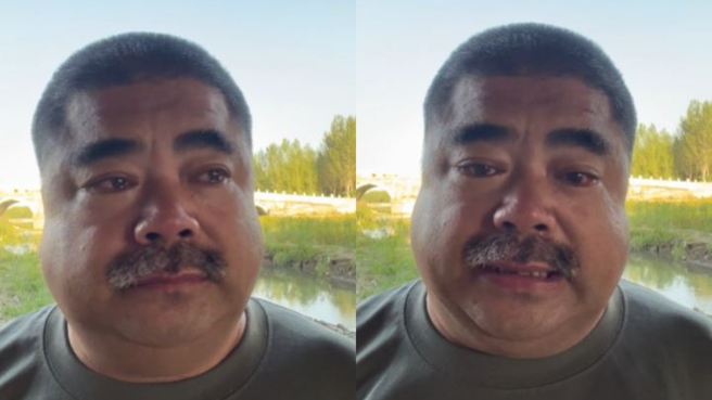 刘金眼红崩溃称卖茶叶蛋都被攻击，让他内心相当委屈。(图/刘金 抖音)