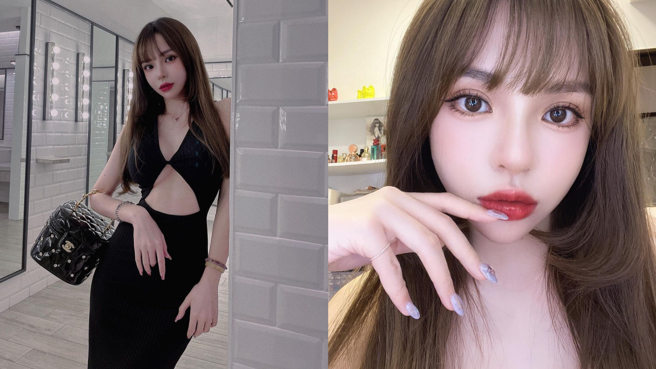 斯亞昨日在家拍攝化妝影片時遇到強震，火辣的身材也因此曝光。（圖／IG@siya010）