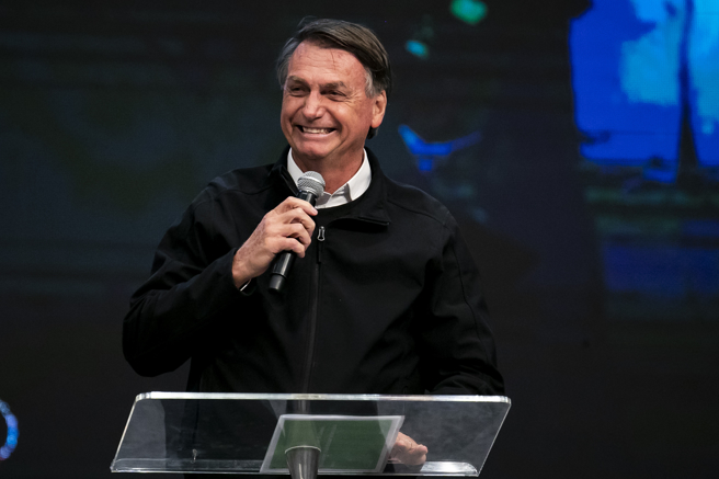 巴西总统波索纳洛（Jair Bolsonaro）。（图／美联社）